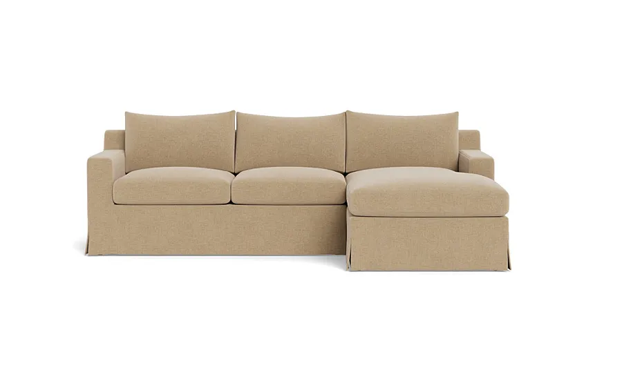 Sloan Slipcovered  Chaise Sectional (Right)