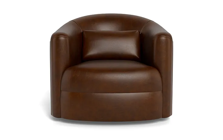 Fiona Leather Swivel Chair