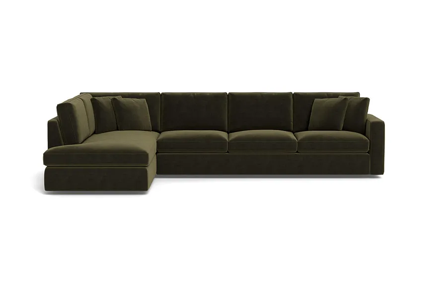 James 4-Seat Left Bumper Sectional