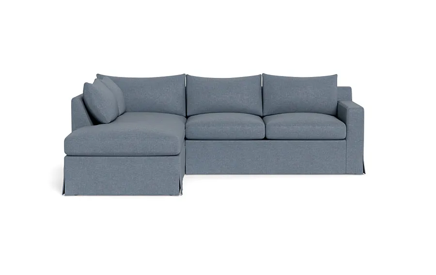 Sloan Slipcovered 3-Seat  Bumper Sectional