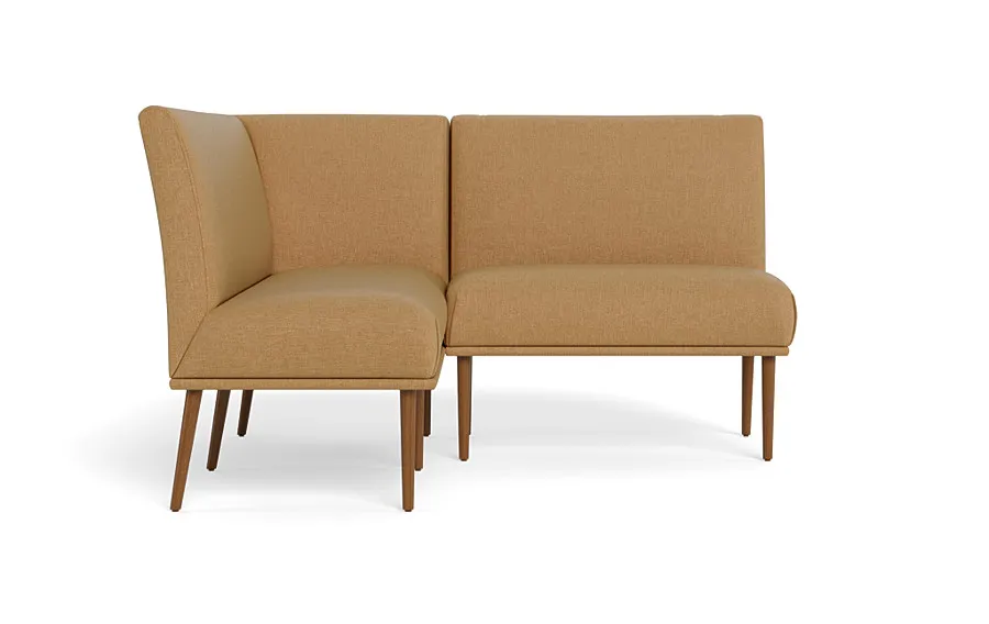 Dorian Upholstered Petite Left Banquette with Tufting Option