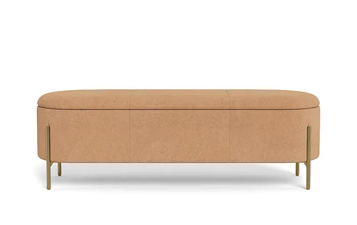 Fiona Leather Storage Bench