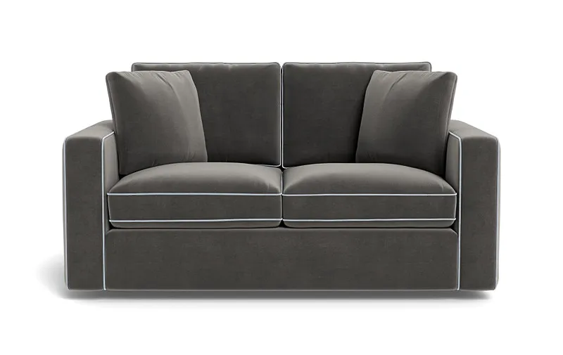 James Loveseat with Contrast Piping