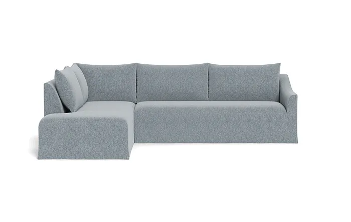Dixon Slipcovered 3-Seat Left Bumper Sectional