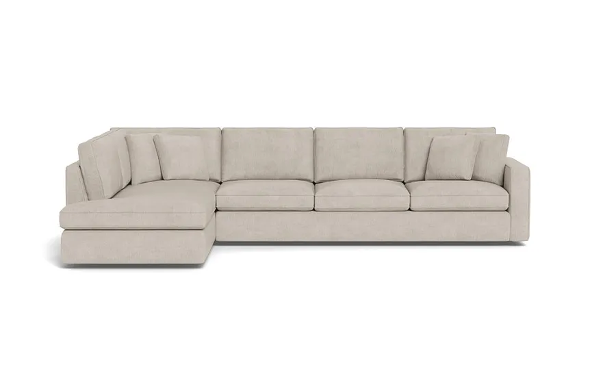 James 4-Seat Left Bumper Sectional