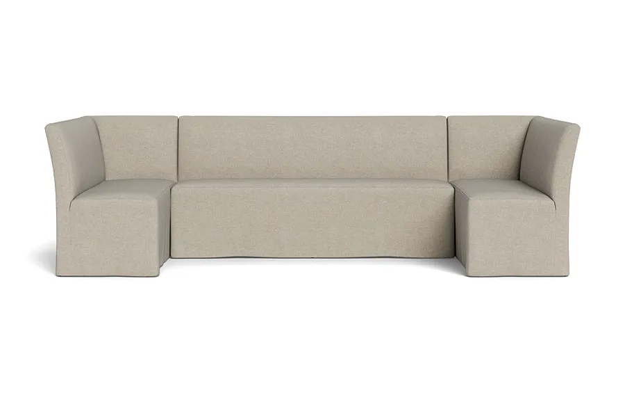 Dorian Slipcovered U-Shaped Banquette