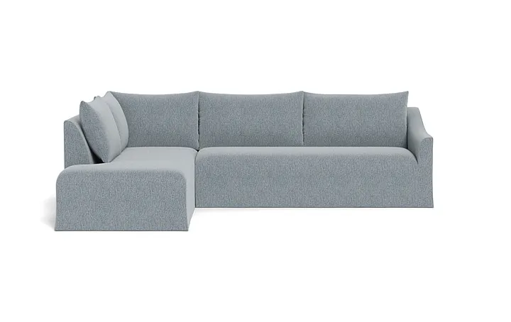 Dixon Slipcovered 3-Seat Left Bumper Sectional