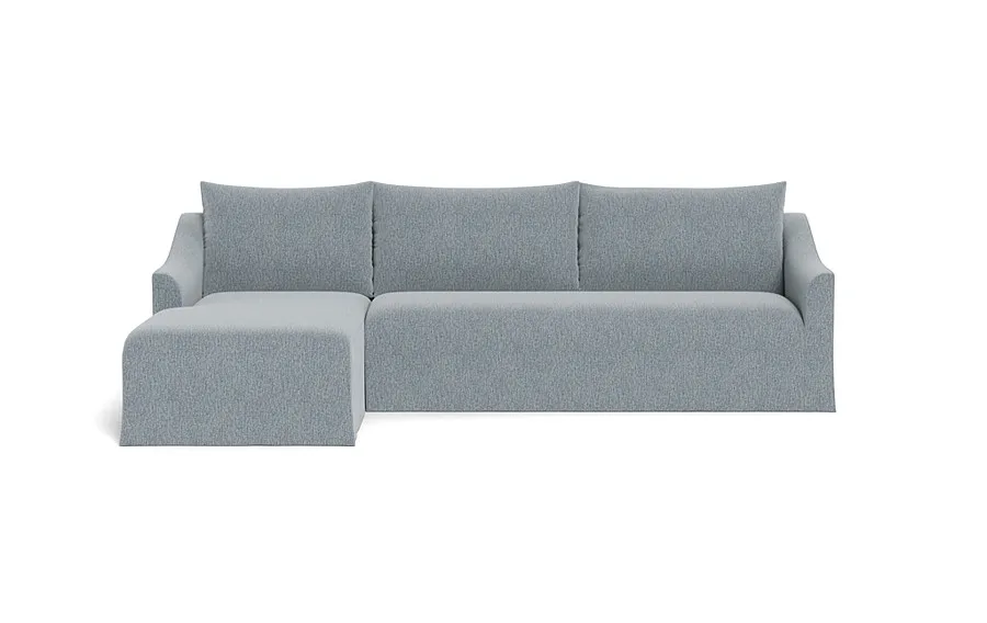 Dixon Slipcovered 3-Seat Left Chaise Sectional