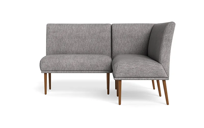 Dorian Upholstered Petite Right Banquette with Tufting Option