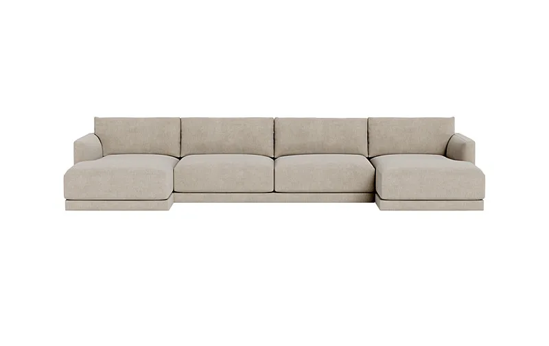 Lukas 3-Piece 4-seat U-Chaise Sectional 