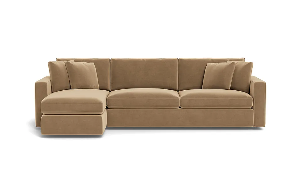 James 3-Seat Left Chaise Sectional with Storage