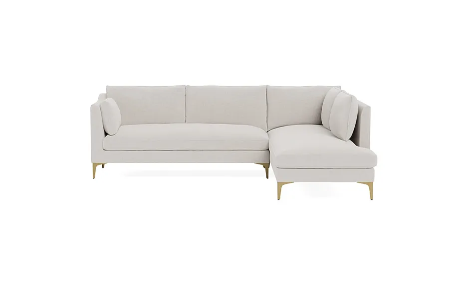 Caitlin 3-Seat  Bumper Sectional by The Everygirl®