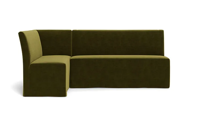 Dorian Slipcovered Left Banquette