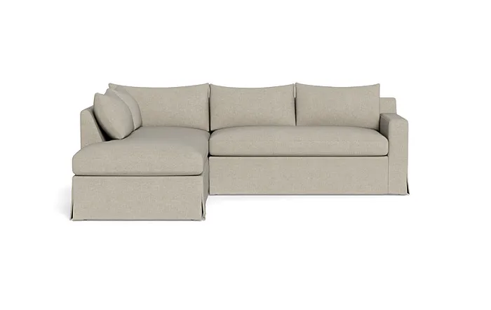 Sloan Slipcovered 3-Seat  Bumper Sectional