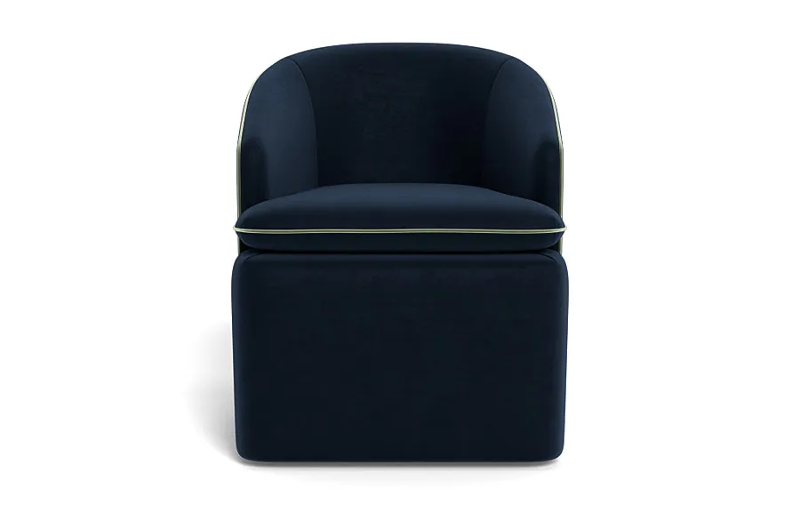 Daphne Upholstered Chair with Contrast Piping