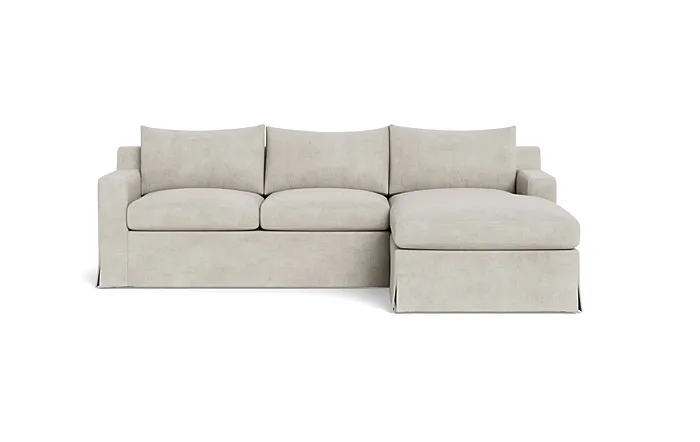 Sloan Slipcovered  Chaise Sectional