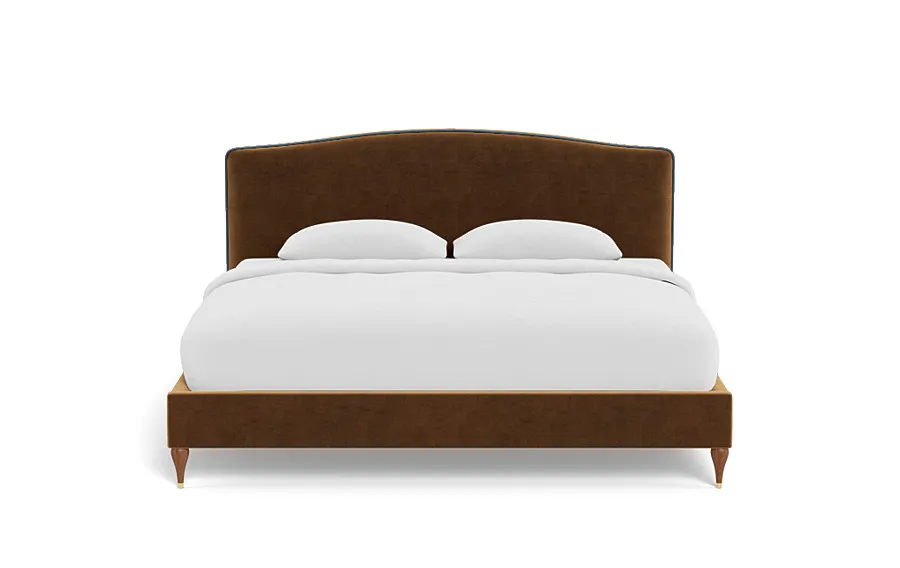 Celia Upholstered Bed with Contrast Piping