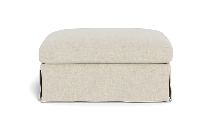 Maxwell Slipcovered Ottoman by Apartment Therapy