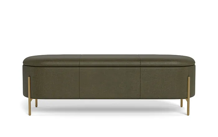 Fiona Leather Storage Bench