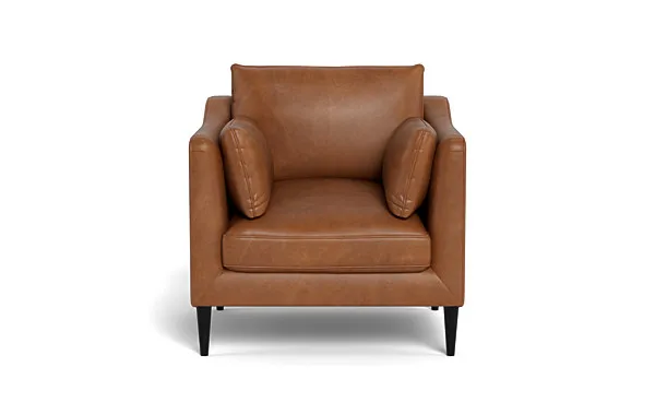Caitlin Leather Petite Chair by The Everygirl®