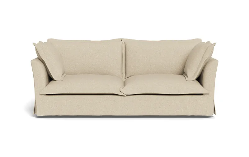 Skylar Slipcovered 2-Seat Sofa, Down alternative, reversible cushions
