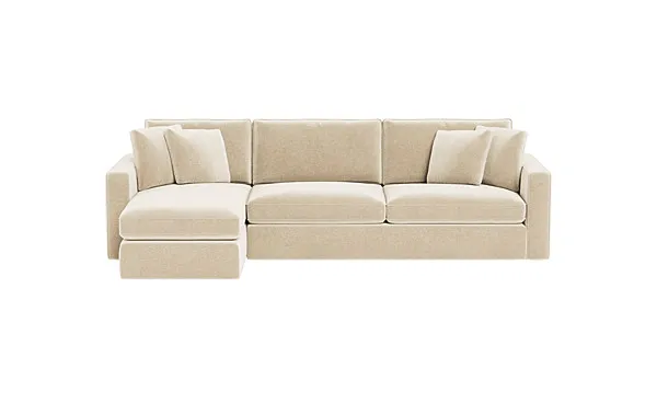 James 3-Seat Left Chaise Sleeper Storage Sectional