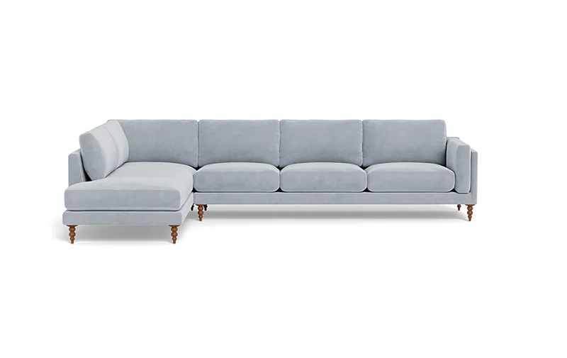 Gaby 4-Seat Sectional with  Bumper