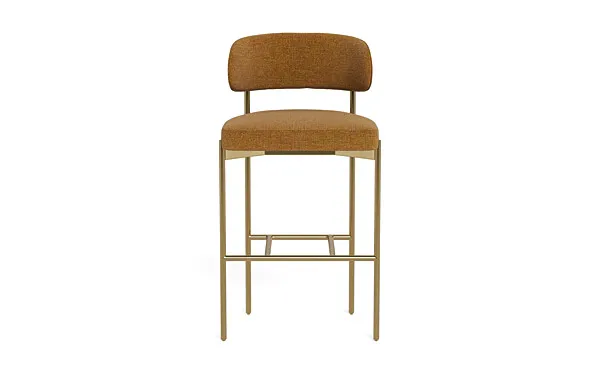 Hollis Metal Framed Upholstered Bar Stool