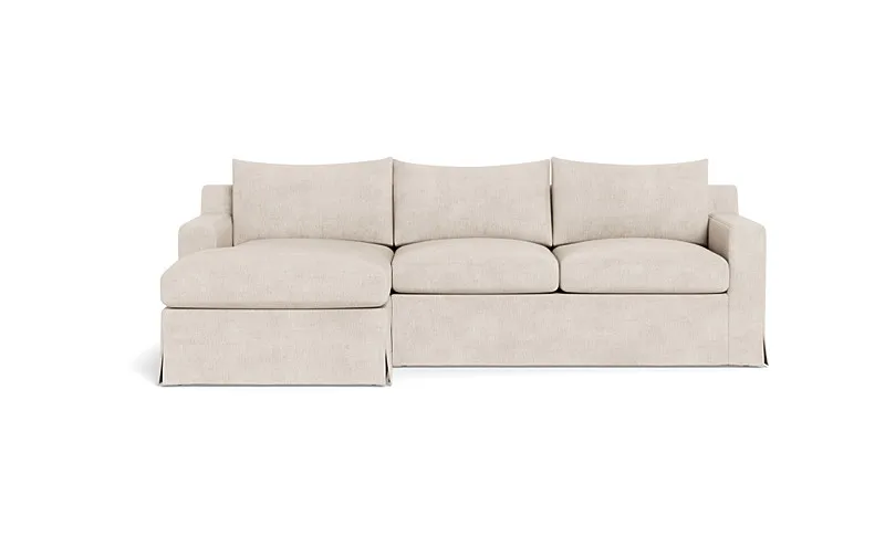 Sloan Slipcovered  Chaise Sectional