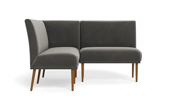 Dorian Upholstered Petite Left Banquette with Tufting Option
