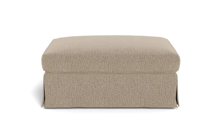 Caitlin Slipcovered Ottoman by The Everygirl®
