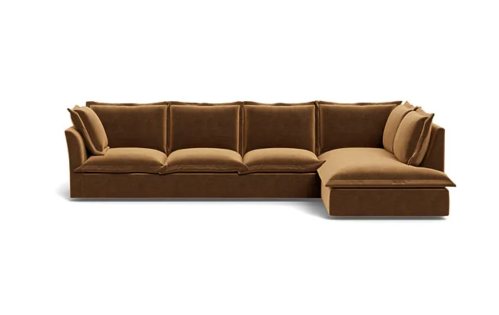 Skylar 4-Seat  Bumper Sectional