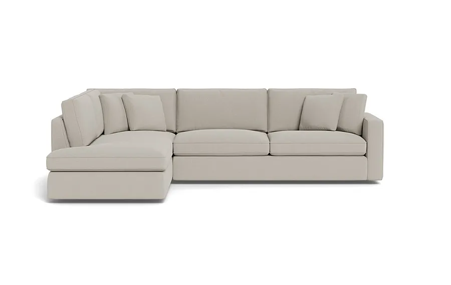 James 3-Seat Left Bumper Sectional