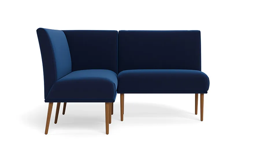 Dorian Upholstered Petite Left Banquette with Tufting Option