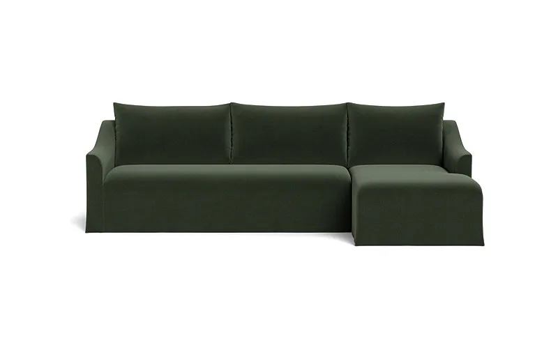 Dixon Slipcovered 3-Seat Right Chaise Sectional