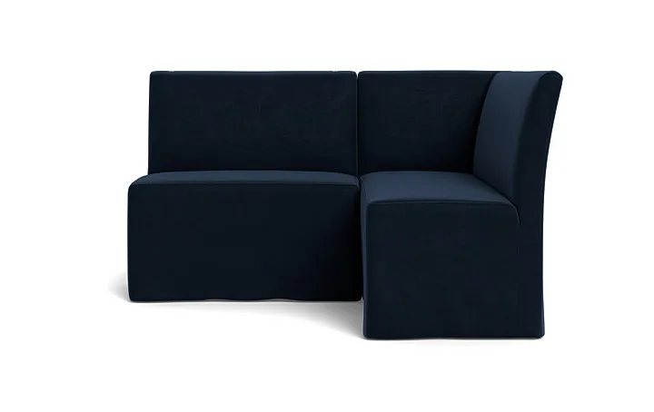 Dorian Slipcovered Petite Right Banquette