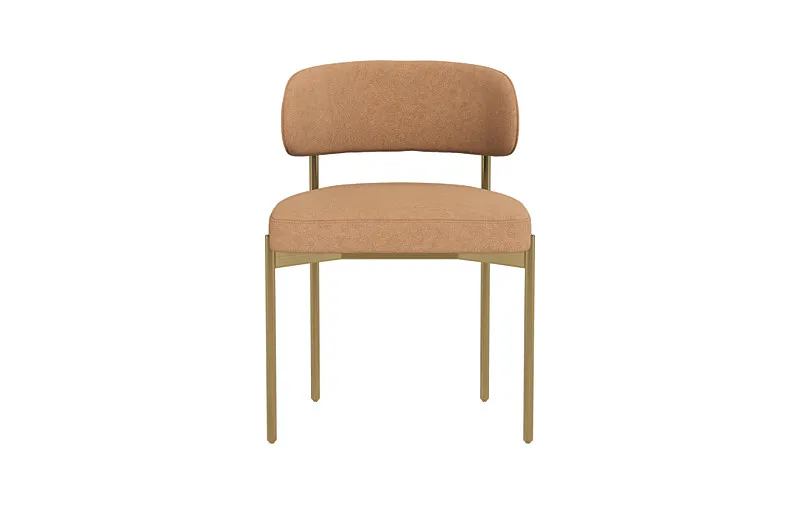 Hollis Leather Metal Framed Chair