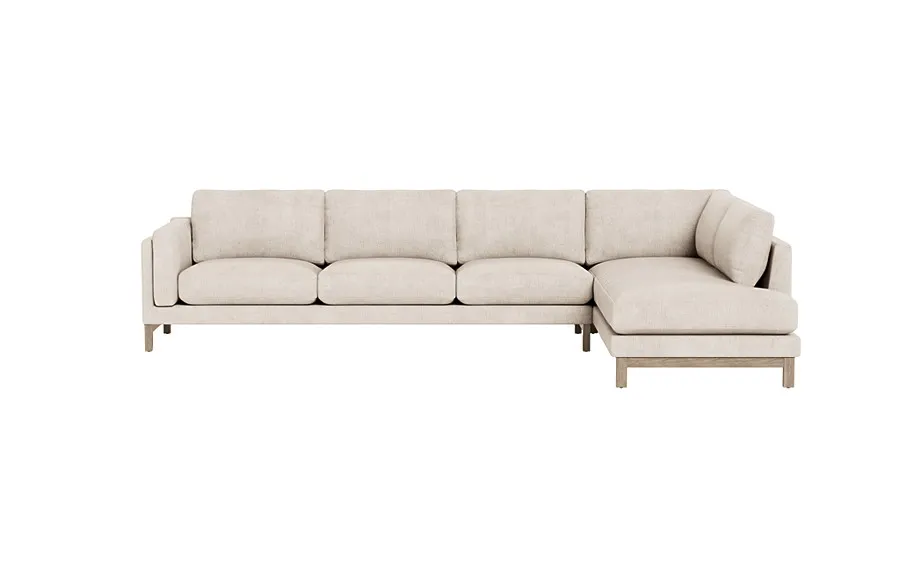 Gaby 4-Seat Sectional with  Bumper