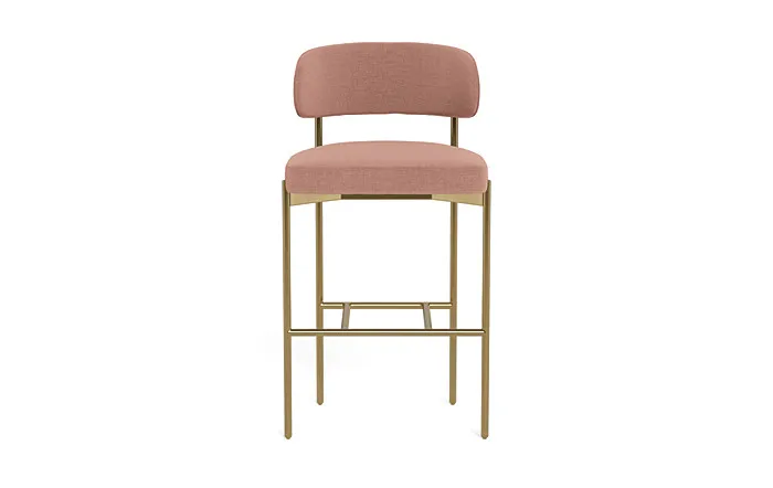 Hollis Metal Framed Upholstered Bar Stool