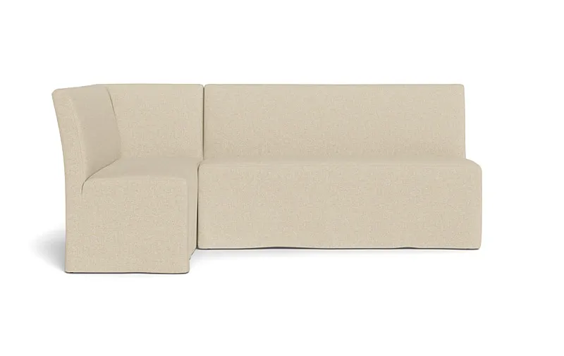 Dorian Slipcovered Left Banquette