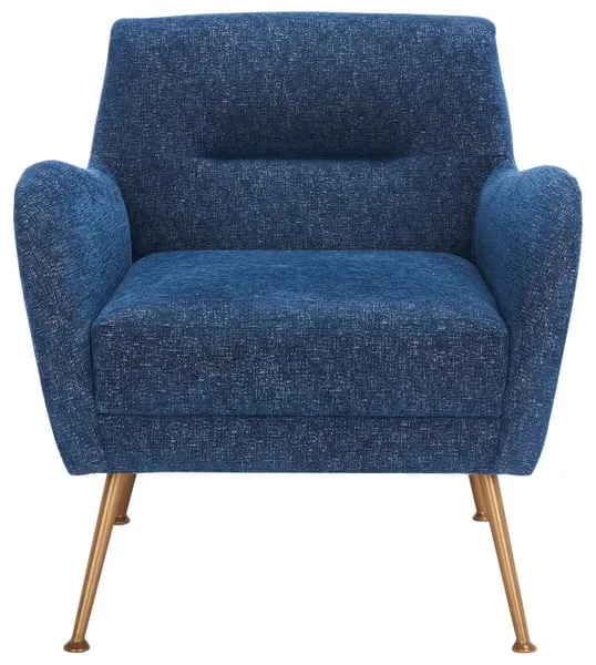 Tilbrook Arm Chair - Navy / Gold