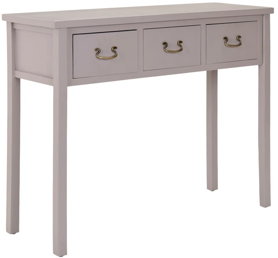 Cindy Console With Storage Drawers - Quartz Gray