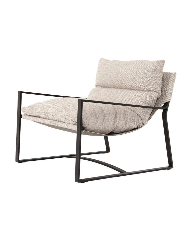 Ismay Sling Chair, Faye Sand & Bronze