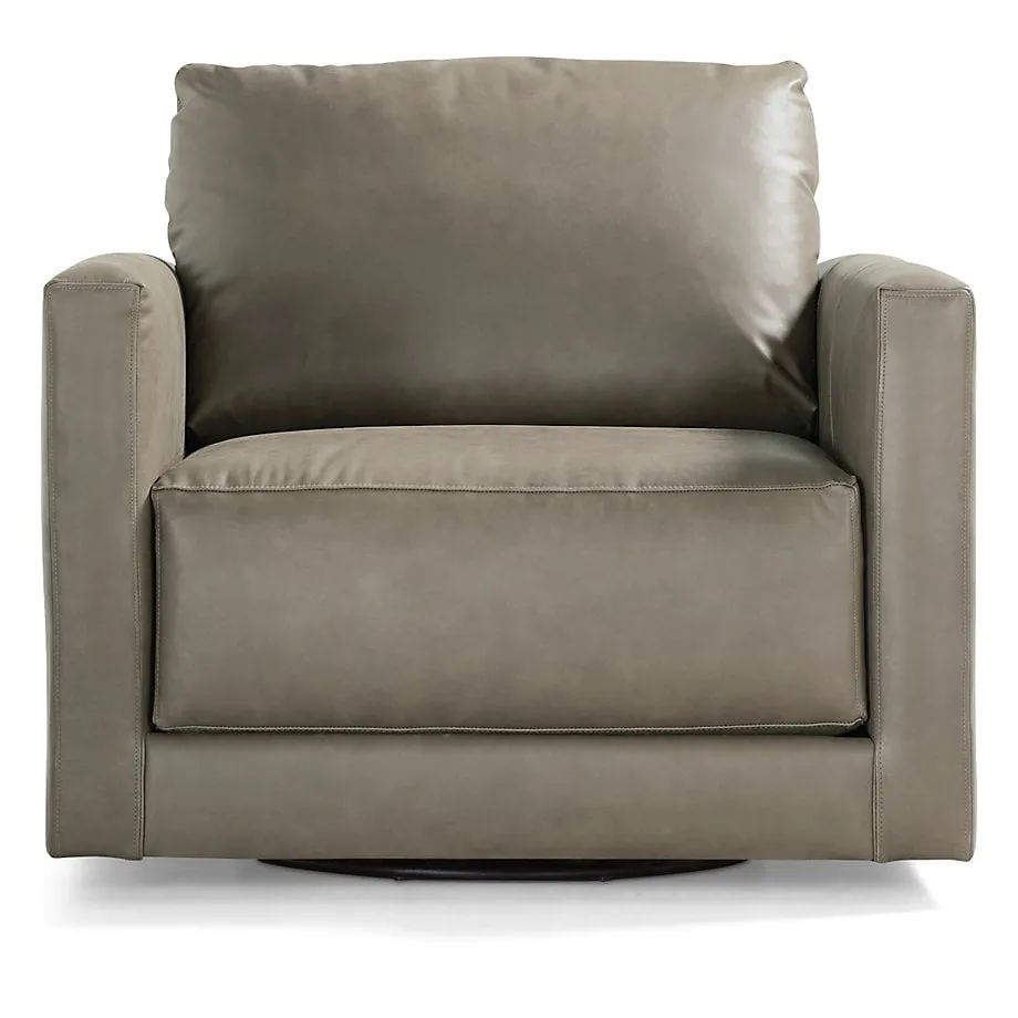 Gather 40" Leather Swivel Chair