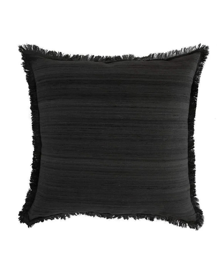 Abbey Silk Fringe Pillow Cover, 24" x 24"