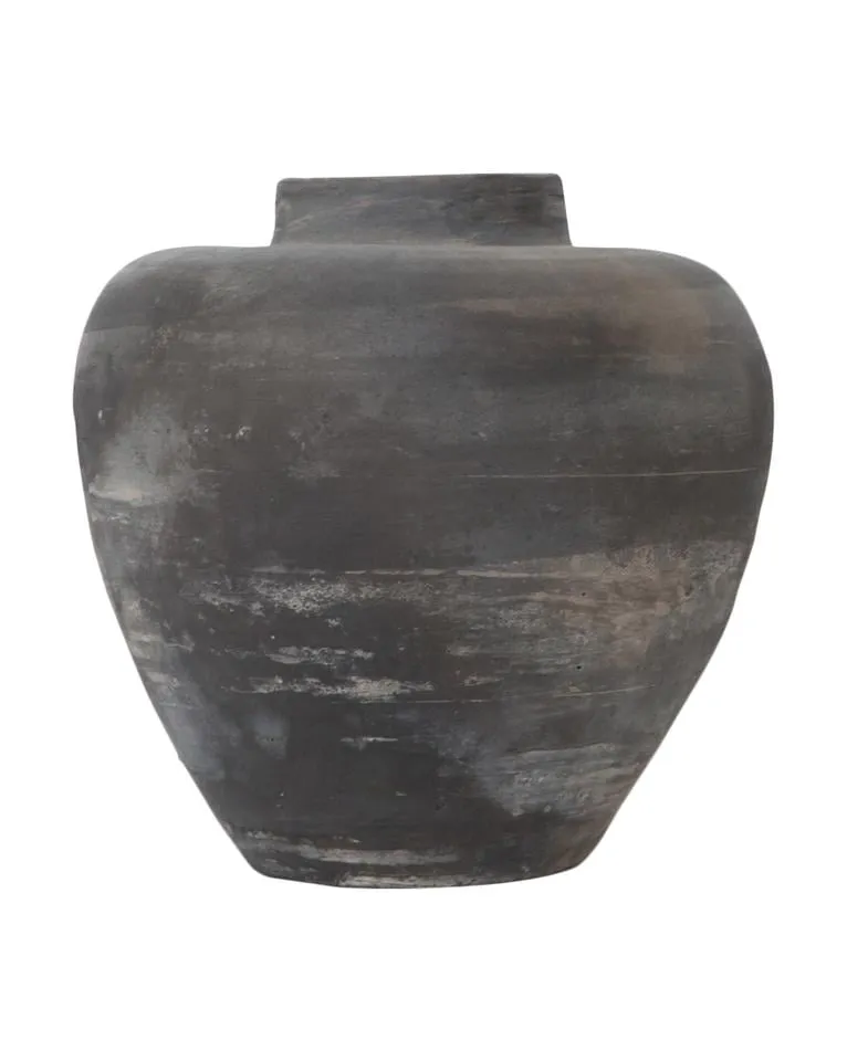 Tapered Jar, Matte Gray