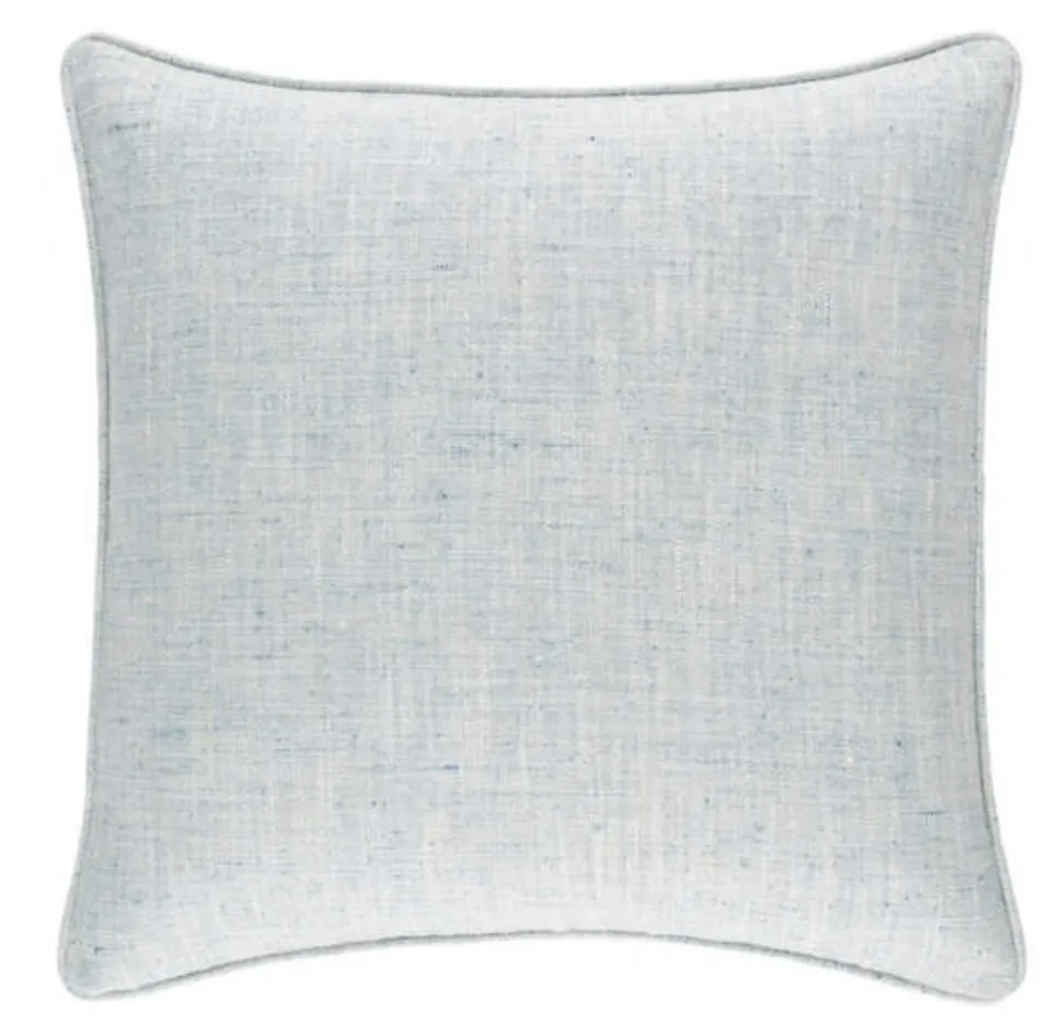 GREYLOCK SOFT BLUE INDOOR/OUTDOOR DECORATIVE PILLOW - 22" x 22" - Insert included