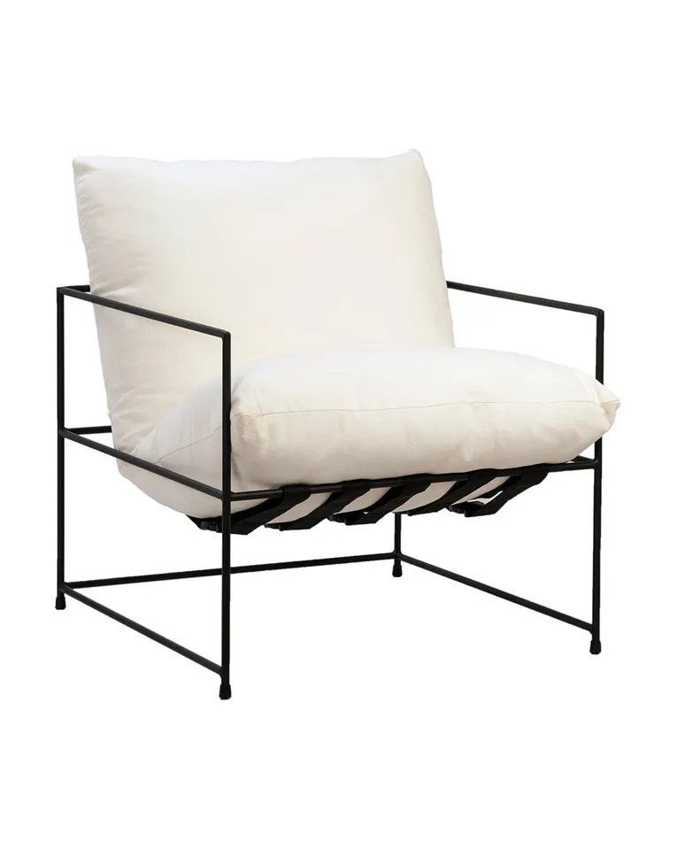 Yates Chair, Natural Faux Sheepskin