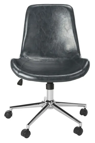 Fletcher Swivel Office Chair - Dark Gray/Chrome