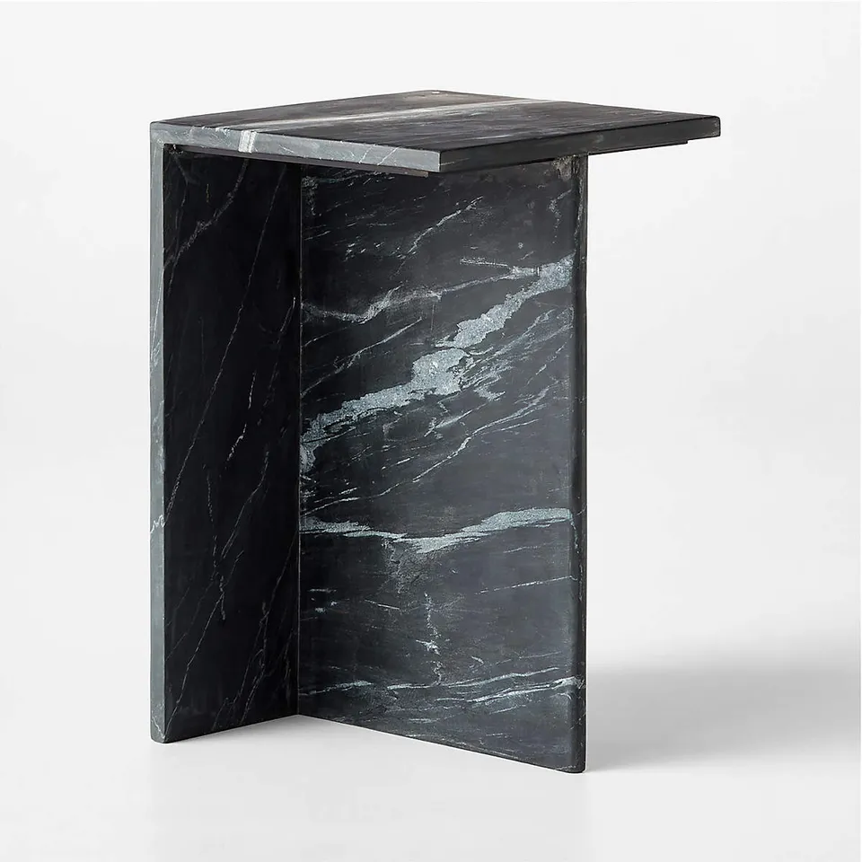 T Black Marble Tall Table